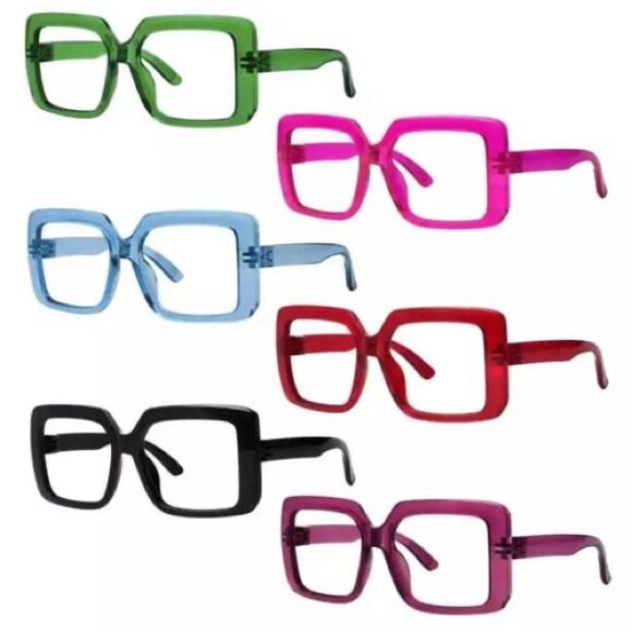 Colorful Square Frame Reader Set - 3.75 - Picture 1 of 1